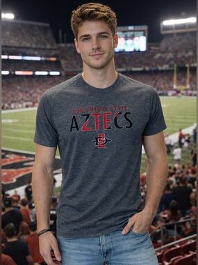 Champion | San Diego State Aztecs Tee Gray NCAA SDSU Graphic T-Shirt